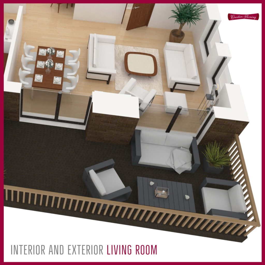 interior and exterior living room