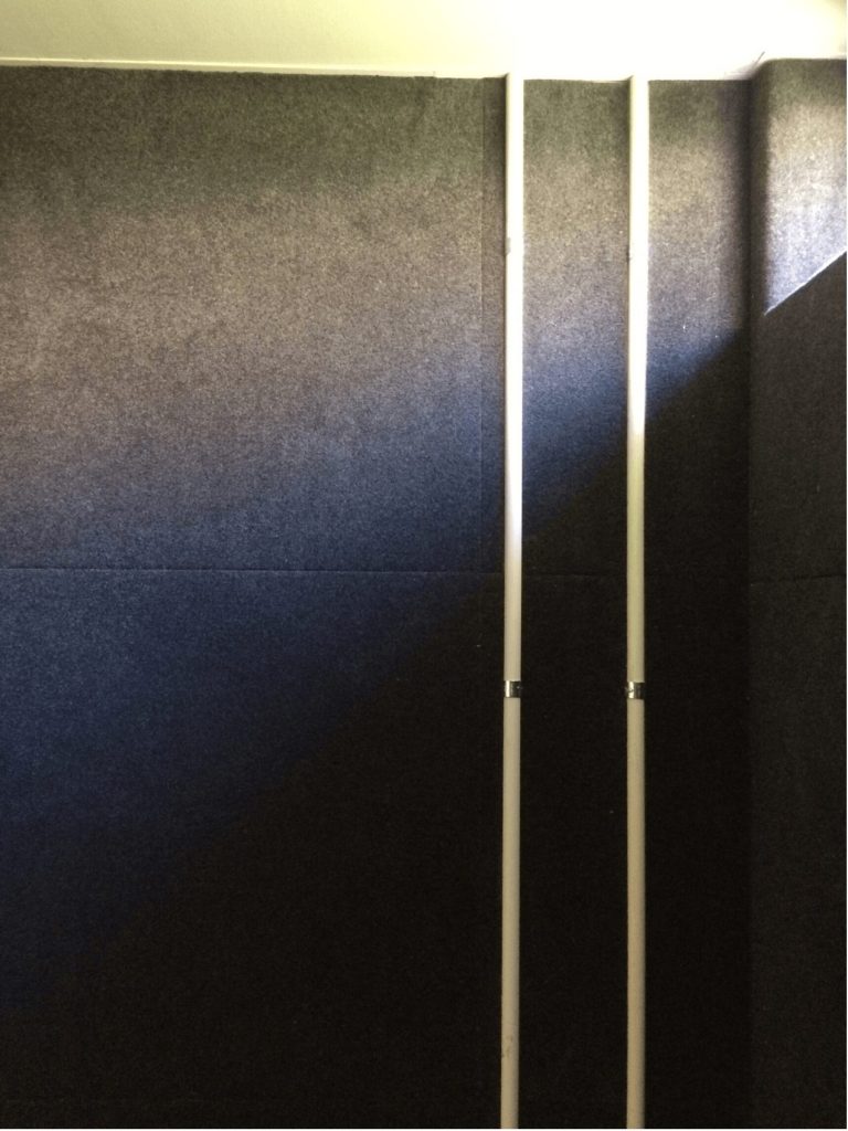 acoustic wall panel in charcoal colour