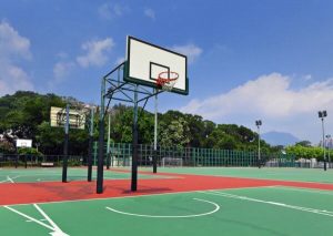 outdoor basketball court